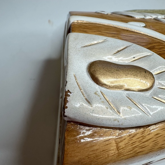 SOLD Timmy Woods Rare Hand Carved White Flower Purse Clutch Minaudiere Shoulder - Picture 13 of 16